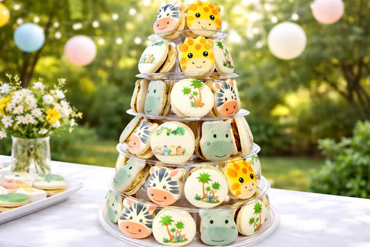 The Ultimate Safari Friends Macaron Tower - Macaron Tower Included