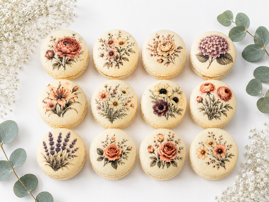 Vintage Bloom French Macaron Set