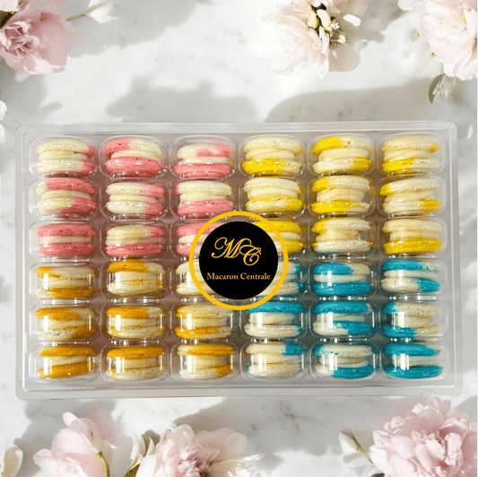 White Chocolate Garden Vibe Vibe: A Flavorful Quartet of French Macarons in One Set | 36 Pack - Macaron Centrale